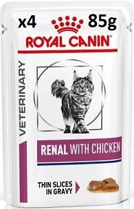 Royal Canin Veterinary Feline Renal"Premium Mix" of 12 x 85g. Include 4x Tuna 4x Chicken 4x Beef Cat Food. By ResqueT. *ALL IN ONE RANDOM BOX