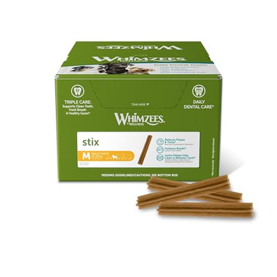 Whimzees Stix Size M/Pack of 100 in Display Pack of 1 (1 x 3 kg)