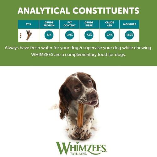 Whimzees Stix Size M/Pack of 100 in Display Pack of 1 (1 x 3 kg)