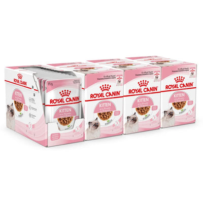 ROYAL CANIN Kitten in Gravy Wet Food 85g (Pack of 48) * Multipack *