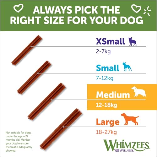 Whimzees Stix Size M/Pack of 100 in Display Pack of 1 (1 x 3 kg)