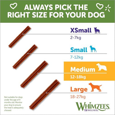 Whimzees Stix Size M/Pack of 100 in Display Pack of 1 (1 x 3 kg)