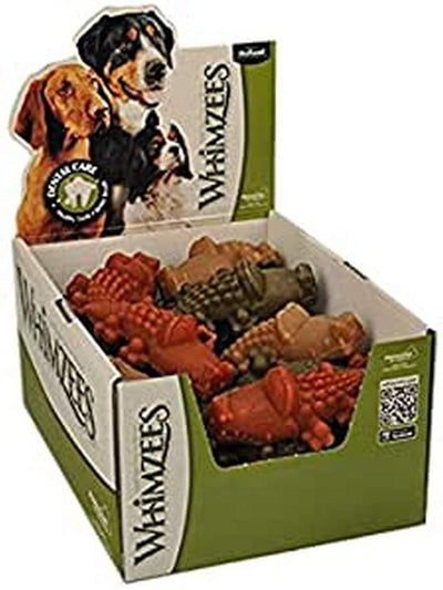 Whimzees Natural Dental Dog Treats Alligator Large, 1 x 30