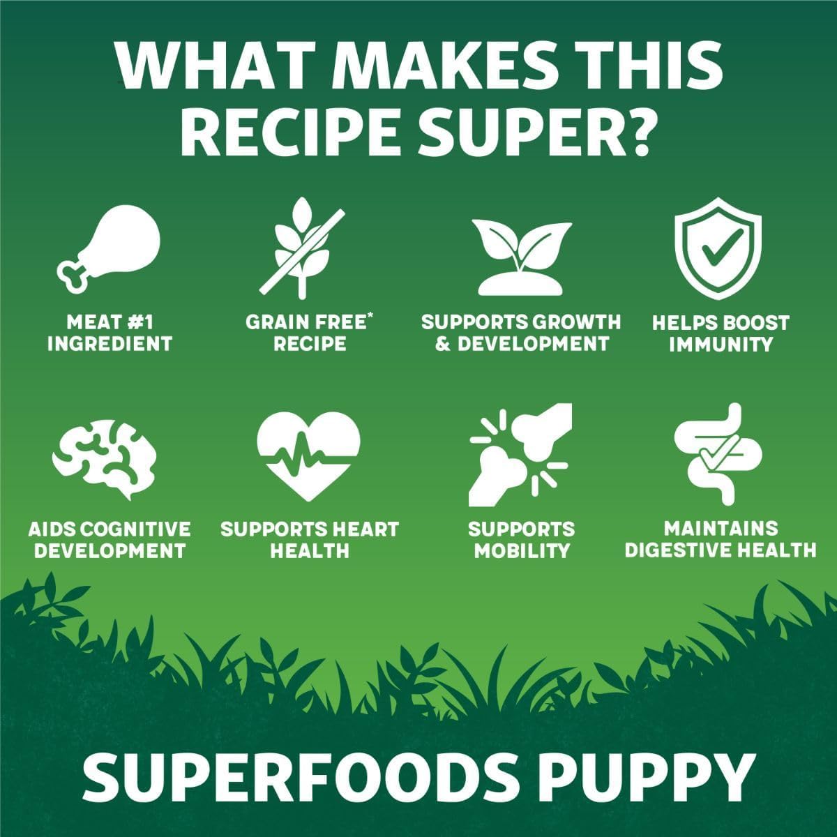 Harringtons Superfoods Puppy Complete Grain Free Hypoallergenic Chicken with Veg Dry Dog Food 10kg - Made with All Natural Ingredients