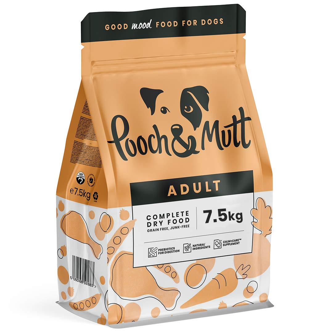 Pooch & Mutt - Complete Adult Dry Dog Food (Grain Free), Chicken & Superfood Blend, 7.5kg