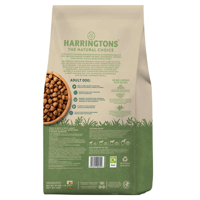 طعام جاف كامل للكلاب البالغة من HARRINGTONS Complete Beef، 4 كجم، أخضر (112786087)