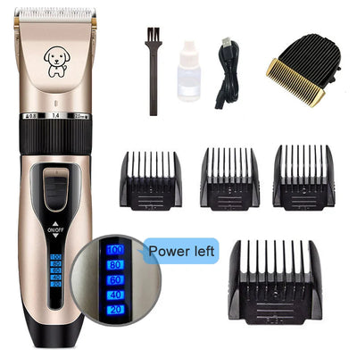 Rechargeable Pet Hair Clipper Grooming Set