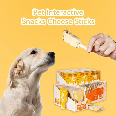 Pet Snacks Food Interactive Cheese Sticks Individually Wrapped Balanced Nutrition Care Intestines Dog Cat Training Reward Snacks