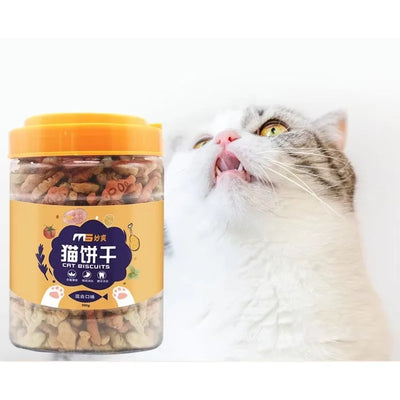 Cat Biscuits Cat Teeth Grinding Snacks Broiler Granules Biscuits Rich in Nutrition Cleansing Nutritional Fattening Cat Snacks