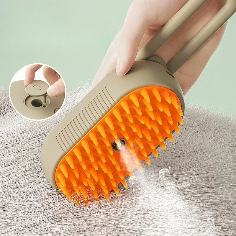 Upgraded Pet Spray Grooming Comb Steamy Floating Hair Removal Cleaning Steam Brush Styling for Dogs Cats Accessories