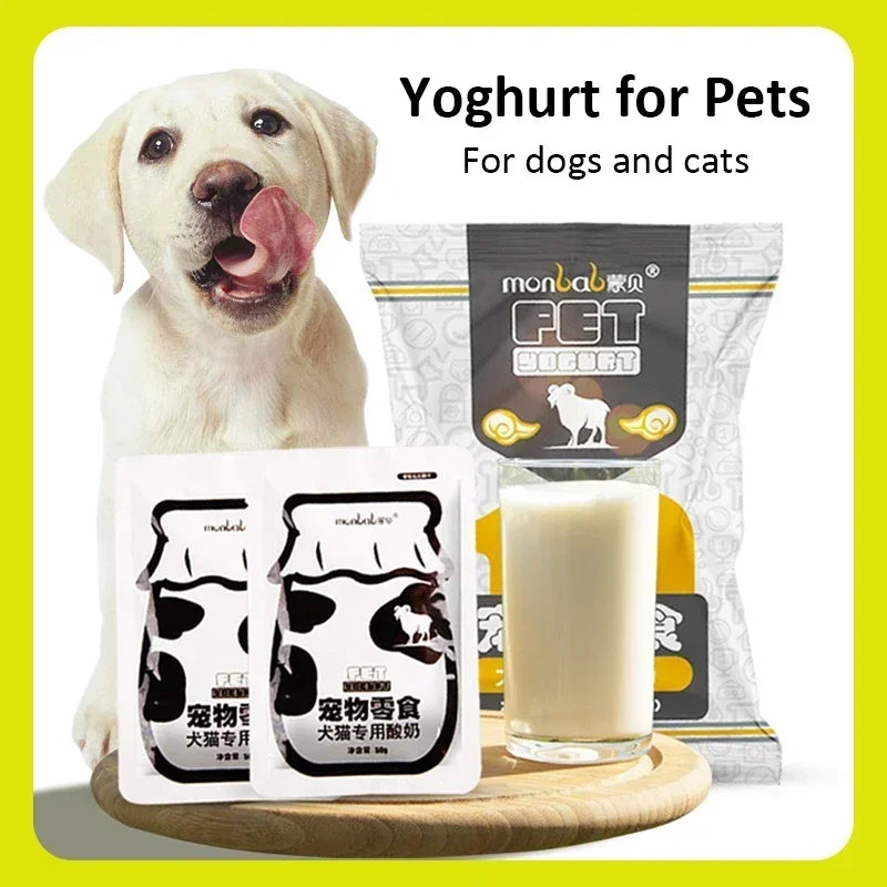 Pet Dog Snacks Food Yoghurt Goat Milk Dietary Fibre Colostrum Kittens Nutritional Health Enhance Immunity Foods Pet Dog Snacks