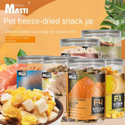 Cat Snacks Chicken Pet Freeze-dried Snacks Chicken Krill Quail Egg Yolk Chicken Liver Dog Snacks Cat Freeze-dried Snacks