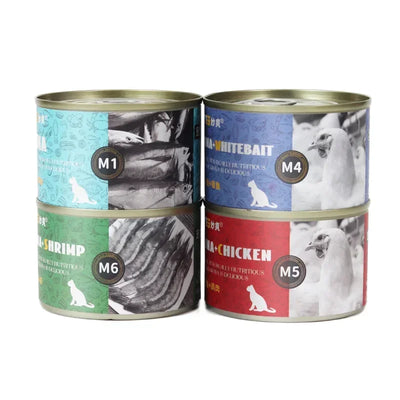 Canned Cat 170g Tuna Cat Snacks for Adult Cats Wet Food for Kittens Cat Snacks for Hydration and Nutritional Supplements Canned