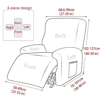 Spandex Recliner Sofa Cover Elastic Sofa Protector Lazy Boy Relax Armchair Covers Couch Cover Stretch Slipcovers for Home Decor