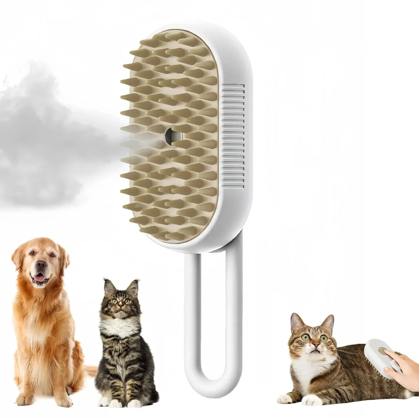 Upgraded Pet Spray Grooming Comb Steamy Floating Hair Removal Cleaning Steam Brush Styling for Dogs Cats Accessories