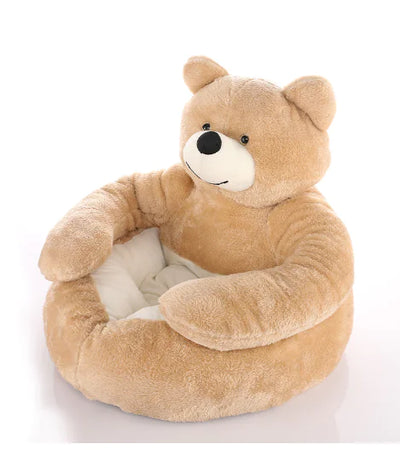 Super Soft Pet Bed Winter Warm Cute Bear Hug Cat Sleeping Mat Plush Large Puppy Dogs Cushion Sofa Comfort Pet Supplies